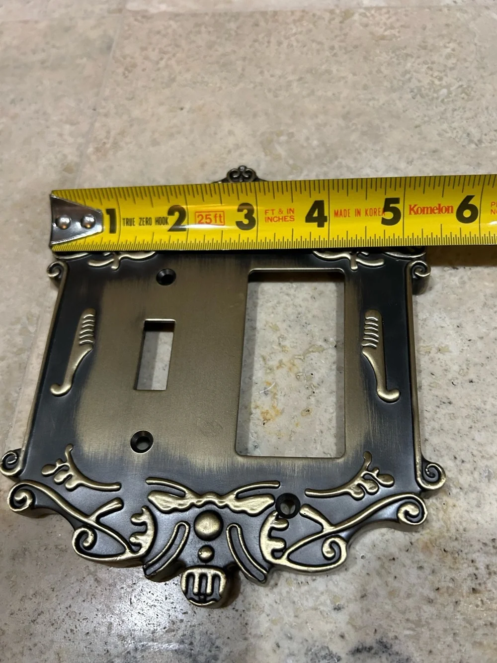 NOSTALGIC WAREHOUSE Victorian Toggle & Rocker Switch Plate Antique Brass